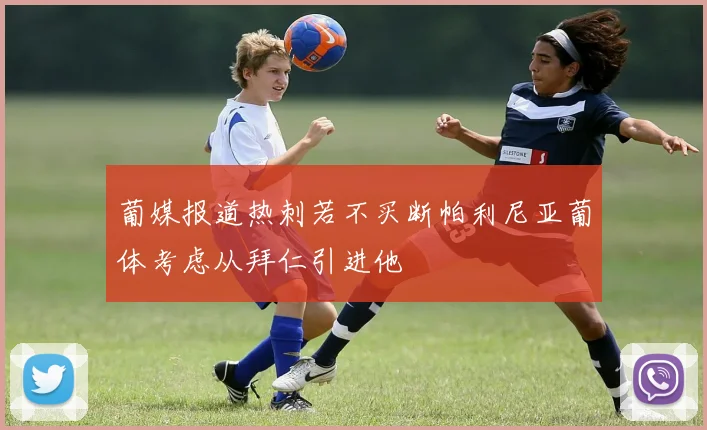 葡媒报道热刺若不买断帕利尼亚葡体考虑从拜仁引进他